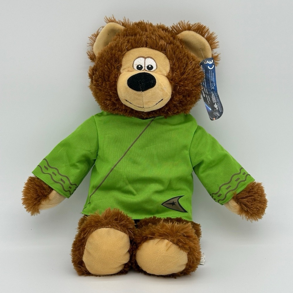 Star Trek Captain Kirk Green Casual Attire Stuffed Bear Plush‎ W Tag Collectible
